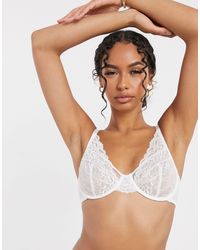 Lindex Attract Emelie Lace Non Padded Underwire Bra - White