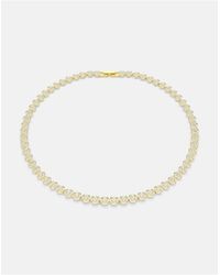 Swarovski - Una Angelic Necklace, Round Cut, Small, -Tone Plated - Lyst
