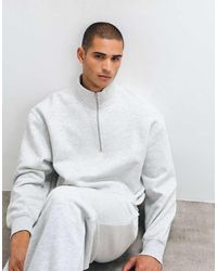4505 - Rest Day 400Gsm Heavyweight Cotton Boxy 1/4 Zip Sweat - Lyst