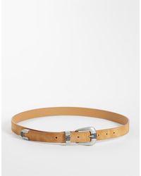 ASOS - Skinny Western Embossed Detail Belt - Lyst