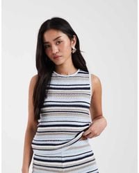 JJXX - Striped Knit Top - Lyst