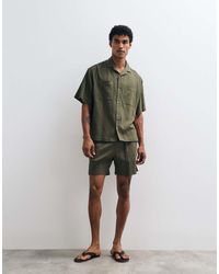 ASOS - Halflange Short Met Gekreukte Textuur - Lyst