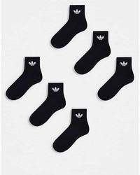 adidas Originals - 6 Pack Crew Socks - Lyst