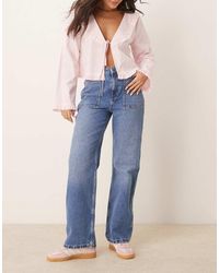 Jdy - High Waist Wide Leg Jeans - Lyst