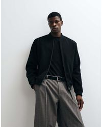 Jack & Jones - Wool Look Bomber Jacket - Lyst