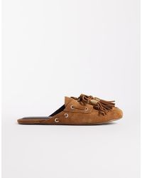 ASOS - Marnie Suede Boat Shoe Mules - Lyst