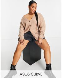 ASOS Oversized Cardigan With Graffiti 