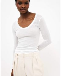 NA-KD - Layering Long Sleeve Jersey Top - Lyst