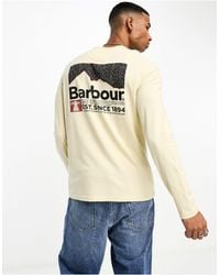 Barbour - Fairhill Long Sleeve Graphic T-shirt With Back Print - Lyst