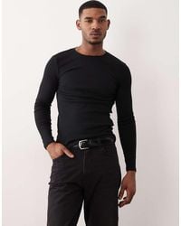 ASOS - Essentials Muscle Fit Long Sleeve T-shirt - Lyst