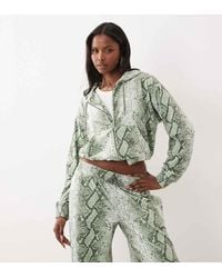 Juicy Couture - Exclusive Velour Zip Through Hoodie Co-ord - Lyst