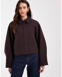 ASOS - Formal Top Collar Cropped Jacket - Lyst