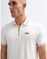 Barbour - Short Sleeve Half Zip Polo Shirt - Lyst
