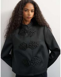 TOPSHOP - Satin Drummer Boy Jacket - Lyst