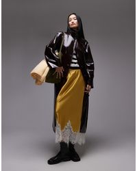 TOPSHOP - Trench Oversize Taglio Lungo - Lyst