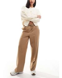 ASOS - Elegante Broek Met Elastische Taille - Lyst