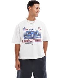 ASOS - Boxy Oversized T-Shirt With Sports Graphic - Lyst