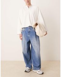ASOS - Oversized baggy Jeans With Pocket Pleats - Lyst