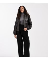 ASOS - Tall Tailored Wide Leg Trousers With Pleat Detail - Lyst