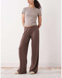 Monki - Wide Leg Trousers - Lyst