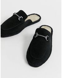 ASOS Espadrilles a sabot nere con filetto - Nero