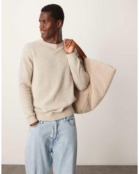 ASOS - Lambswool Crew Neck Jumper - Lyst