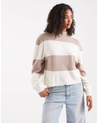 Brave Soul - High Neck Knitted Jumper - Lyst