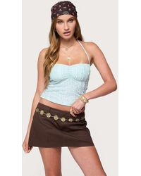 Edikted - Galya Textured Halter Top - Lyst