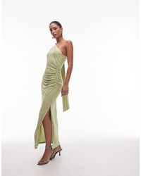 & Other Stories - One Shoulder Midi Dress With Drape Detail - Lyst
