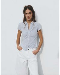 Pull&Bear - – kurzärmlige hemdbluse - Lyst