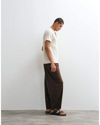 ASOS - Tailored Pleated Wide Barrel Leg Trousers - Lyst