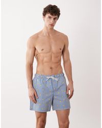 Jack & Jones - Lemon Print Swim Shorts - Lyst