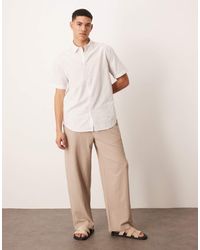 ASOS - Formal Linen Blend Regular Shirt - Lyst