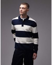 Tommy Hilfiger - Block Stripe Long Sleeve Rugby Polo Shirt - Lyst
