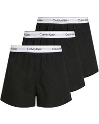 Calvin Klein - Icon Cotton Stretch 3 Pack Relaxed Boxers - Lyst