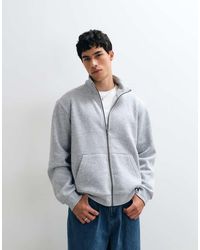 Jack & Jones - Zip Through High Neck Sweatshirt - Lyst