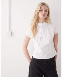 Collusion - Button Detail Fitted Blouse - Lyst