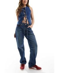 Levi's - 501 '90- Jeans Dritti Lavaggio Scuro Vintage - Lyst