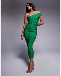 Vesper - One Shoulder Bodycon Midaxi Dress - Lyst