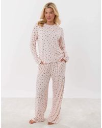 Threadbare - Long Sleeve And Trousers Pyjama Set - Lyst