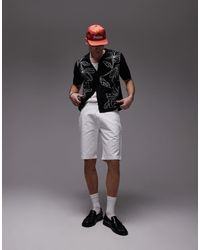 Dickies - Pantalones Cortos De 11" Blancos De Corte Suelto Y Estilo Carpintero De - Lyst
