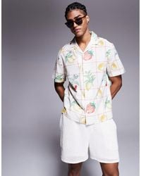 ASOS - Oversized Revere Shirt With Fruit Print - Lyst