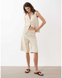 Mango - Tony Denim Bermuda Short Co-Ord - Lyst