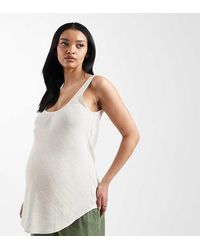 ASOS - Asos Design Maternity Scoop Neck Linen Cami - Lyst