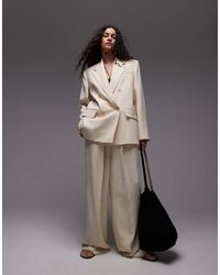 Mango - Straight Leg Tailored Trouser Co-ord - Lyst