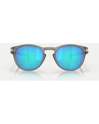 Oakley - Latch Round Polarised Sunglasses With Mirrored Lens - Lyst