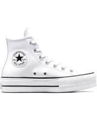 Converse - – chuck taylor all star lift hi – sneaker aus leder - Lyst