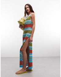 Reclaimed Vintage - Beach Crochet Knit Maxi Dress - Lyst