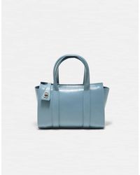 Stradivarius - Mini Tote Bag With Clasp - Lyst