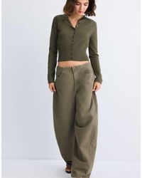 Stradivarius - Fitted Stand Collar Cardigan - Lyst